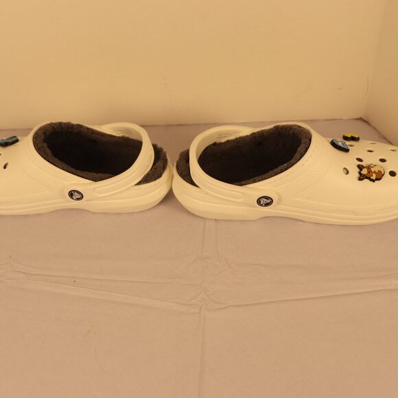 Crocs White Dual Comfort Men's and Women's Shoes Size M7 W9 with Emblems - Picture 4 of 12